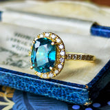 【大粒 4.60ct】天然ジルコン 天然ダイヤモンド リング