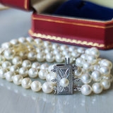 MIKIMOTO ミキモト あこや真珠 3連ブレスレット