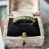 【お値下げ】天然グリーントルマリン ハーフエタニティリング