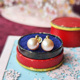 【さくらパール】夜桜 18金ピアス