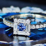 【幻のサファイア ヨーゴ渓谷】天然サファイア 天然ダイヤモンド リング