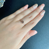 天然アンダリュサイト 天然ダイヤモンド リング