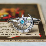 【お値下げ】天然ダイヤモンド 月のモチーフ プラチナ リング