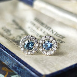 【お値下げ】カンチャナブリ産 天然サファイア 天然ダイヤモンド ピアス