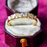 天然ダイヤモンド マーキスカット リング