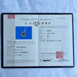 【魅惑の黒い宝石】天然ブラックスターサファイア 天然ダイヤモンド ネックレス