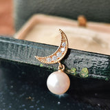 MIKIMOTO ミキモト あこや真珠 天然ダイヤモンド ブローチ