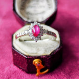 【お値下げ】天然スタールビー 天然ダイヤモンド リング