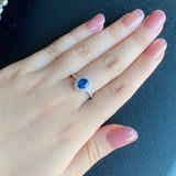 【非加熱 コーンフラワー】天然サファイア 天然ダイヤモンド リング