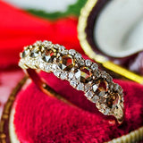 【ローズカット】天然ブラウンダイヤモンド リング