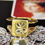 天然ローズカットダイヤモンド リング