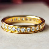 Cartier カルティエ ダイヤモンド フルエタニティリング 18金YG 49