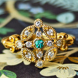 【童話シリーズ 白雪姫】セミオーダーリング 天然パライバトルマリン 天然ダイヤモンド