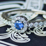 【幻のサファイア ヨーゴ渓谷】天然サファイア 天然ダイヤモンド リング 非加熱