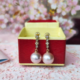 【さくらパール】溢れ桜 18金ピアス