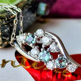 天然アレキサンドライト 天然ダイヤモンド ネックレス