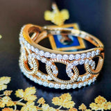 天然ダイヤモンド 18金リング