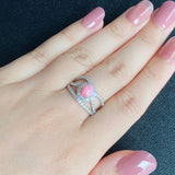 天然コンクパール 天然ダイヤモンド リング