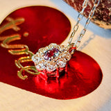 天然アレキサンドライト 天然ダイヤモンド プラチナネックレス