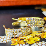 天然ダイヤモンド テーパーカット ピアス