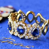 【ロイヤルブルー】天然サファイア 天然ダイヤモンド リング