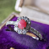 天然コンクパール 天然ダイヤモンド リング