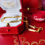 Cartier カルティエ メカノ チェーンブレスレット 18金