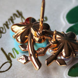 MIKIMOTO ミキモト あこや真珠 ダイヤモンド ターコイズ ルビー フラワーブローチ