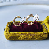 天然ダイヤモンド クリップピアス 18金