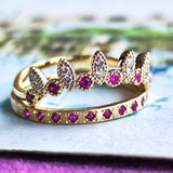 【お値下げ】天然ルビー 天然ダイヤモンド 18金リング