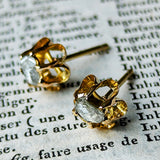 【お値下げ】イギリス アンティーク ダイヤモンドピアス