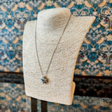 天然アレキサンドライト パヴェセッティング 天然ダイヤモンド ネックレス 18金WG