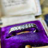 MIKIMOTO ミキモト 天然ダイヤモンド ハーフエタニティリング