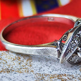 【お値下げ】昭和レトロ 天然ダイヤモンドリング