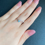 【カンチャナブリ産】天然サファイア 天然ダイヤモンド リング