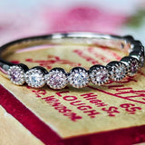 【ピンクダイヤ】天然ダイヤモンド ハーフエタニィリング プラチナ