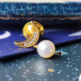 MIKIMOTO ミキモト あこや真珠 天然ダイヤモンド ブローチ