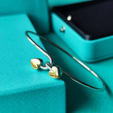 TIFFANY &Co ティファニー ダブルハート バングル