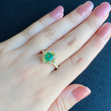 【コロンビア産】天然エメラルド 1.01ct天然ダイヤモンド リング