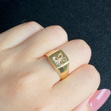 天然ローズカットダイヤモンド リング