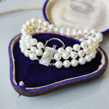 MIKIMOTO ミキモト あこや真珠 3連ブレスレット