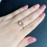 天然アンデシンラブラドライト カボションカット リング