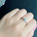 天然パライバトルマリン 天然ダイヤモンド リング