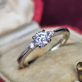 【お値下げ】Dカラー 天然ダイヤモンドリング 0.391ct