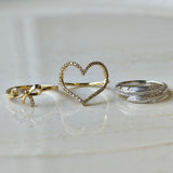 【お値下げ】ピンキーリング 葉っぱのモチーフ プラチナ