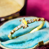 天然オパールキャッツアイ 天然ダイヤモンド リング