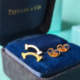 TIFFANY &Co ティファニー Tスマイル ピアス 18金PG