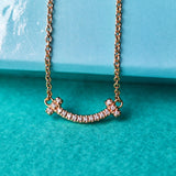 TIFFANY &Co ティファニーTスマイル ミニ ダイヤモンド 18金PG ネックレス