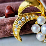 MIKIMOTO ミキモト ブローチ ペンダントトップ あこや真珠 ダイヤモンド