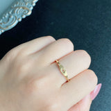 【ローズカット】天然ダイヤモンド 18金リング